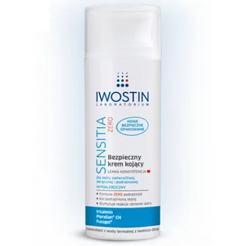 Iwostin Sensitia Zero, Bezpieczny krem kojący lekka konsystencja (nowa wersja)