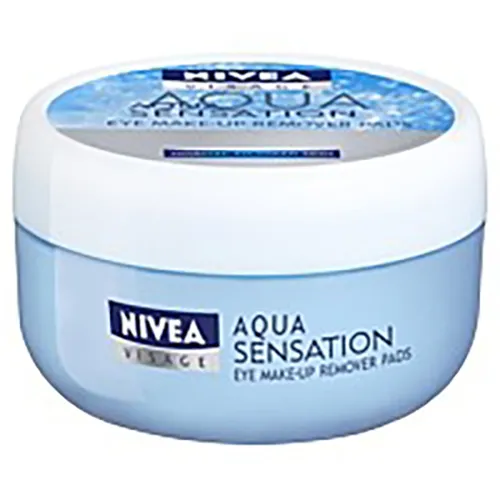 Nivea Visage, Aqua Sensation, Eye Make - Up Remover Pads (Płatki do demakijażu oczu)