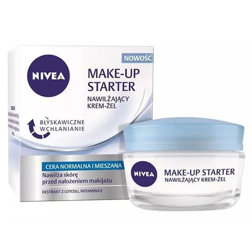 Nivea Make - Up Starter, Nawilżający krem - żel do cery normalnej i mieszanej
