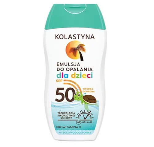 Kolastyna Emulsja do opalania dla dzieci wodoodporna SPF50 (stara wersja)