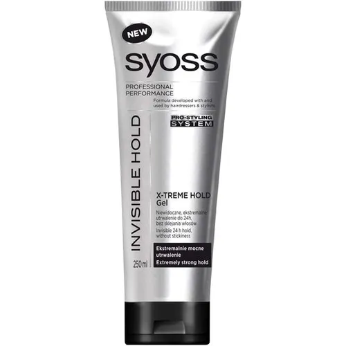 Syoss Professional Performance, Invisible Hold, X - Treme Hold Gel (Bardzo mocny żel do włosów)