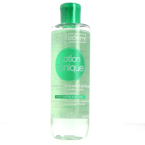 Evoluderm Lotion Tonique Peaux Mixtes à Grasses (Tonik do twarzy z zieloną herbatą i cynkiem do cery tłustej i mieszanej)