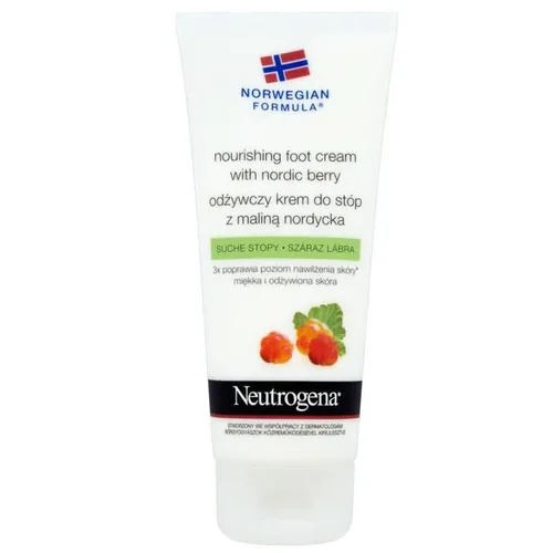 Neutrogena Formuła Norweska, Nourishing Foot Cream with Nordic Berry (Odżywczy krem do stóp z maliną nordycką)