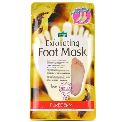 Purederm Botanical Choice, Exfoliating Foot Mask (Złuszczająca maska do stóp)