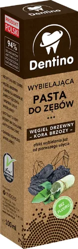 Dentino Wybielająca pasta do zębów `Węgiel drzewny i kora brzozy`