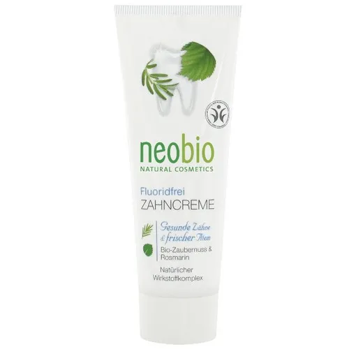 Neobio Natural Cosmetics Fluoridfrei Zahncreme (Pasta do zębów bez fluoru z bio miętą i rozmarynem)