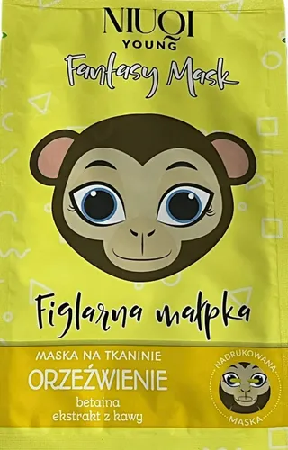 Niuqi Fantasy Mask,  Maska na tkaninie `Figlarna Małpka`