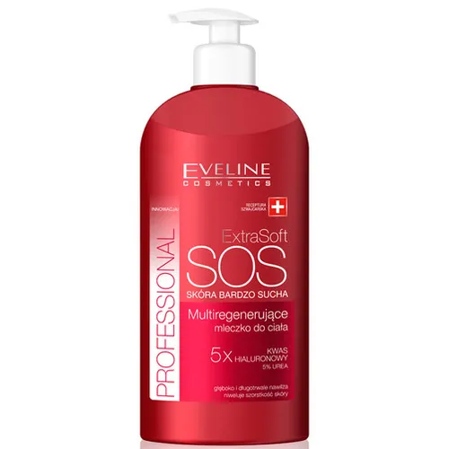 Eveline Cosmetics Extra Soft SOS Professional, Multiregenerujące mleczko - kompres do ciała