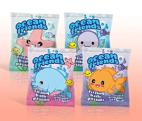 Marba Cosmetics Ocean Friends, Musująca pastylka do kąpieli