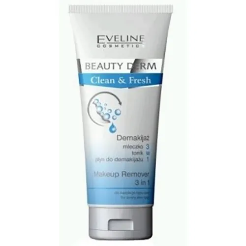 Eveline Cosmetics Beauty Derm Clean & Fresh, Demakijaż 3w1
