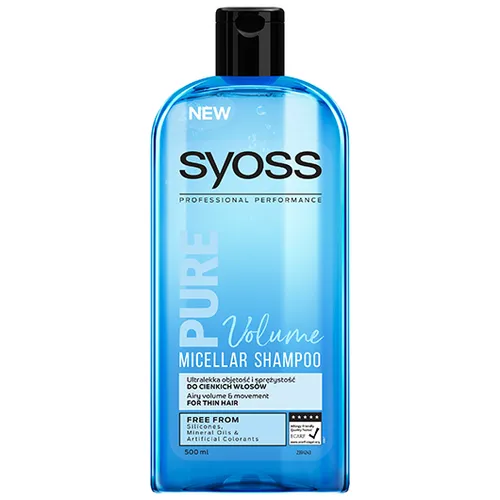 Syoss Pure Volume,  Szampon micelarny do włosów cienkich - 2