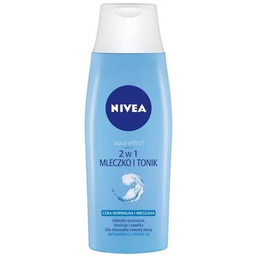 Nivea Aqua Effect, 2 w 1 mleczko i tonik do cery normalnej i mieszanej