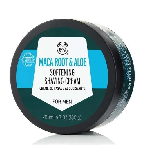 The Body Shop Maca Root & Aloe, Shave Cream (Wegański zmiękczający krem do golenia)