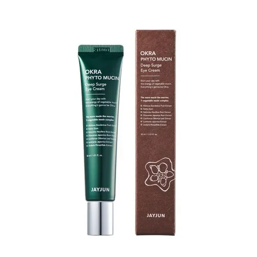 JayJun Cosmetic Okra Phyto Mucin Deep Surge Eye Cream (Krem pod oczy o głębokim działaniu odżywczym i ujędrniającym)