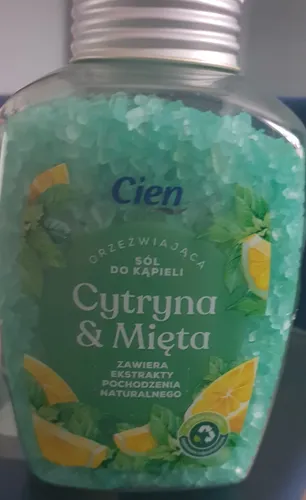 Cien Sól do kąpieli `Cytryna i mięta`