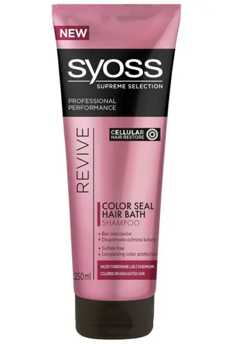Syoss Supreme Selection, Revive Color Seal, Hair Bath Shampoo (Kąpiel do włosów  farbowanych lub z pasemkami)
