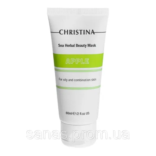 Christina Cosmeceuticals Sea Herbal Beauty Mask Green Apple (Jabłkowa maska do skóry tłustej i mieszanej)