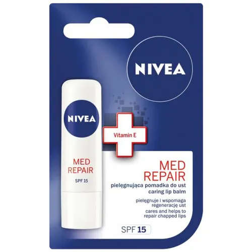 Nivea Med Repair, 24h Melt-in Moisture SPF 15 (Pielęgnująca pomadka do ust) - 2