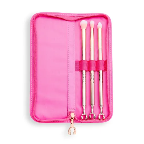 Revolution Beauty (Makeup Revolution) Makeup Revolution x Friends, Lobster Brush Set (Zestaw pędzli do makijażu oczu)