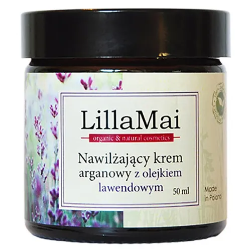 Lilla Mai Nawilżający krem arganowy z olejkiem lawendowym