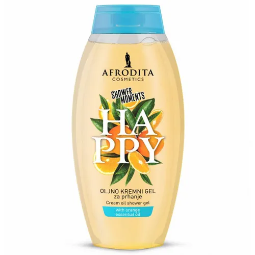 Kozmetika Afrodita (Afrodita Cosmetics) Cream Oil Shower Gel Happy (Kremowo-olejkowy żel pod prysznic z pomarańczą)