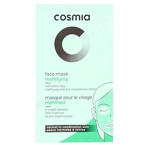 Cosmia Face Mask Mattifying with White Clay (Maseczka do twarzy matująca z białą glinką)