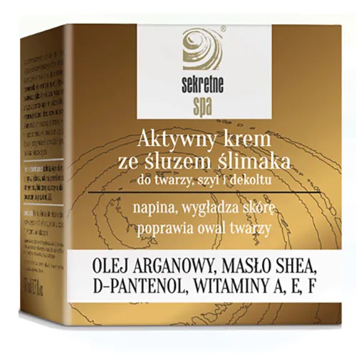 Sekretne Spa Aktywny krem do twarzy ze śluzem ślimaka