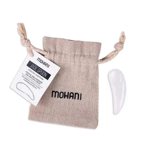 Mohani Jadeitowa mleczna łyżeczka do masażu okolic oczu i nabierania kremu