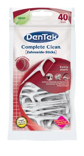 Dentek Complete Clean, Zahnseide + Sticks (Wykałaczki z nicią dentystyczną)
