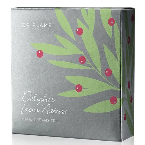 Oriflame Delights from Nature, Hand Cream Trio (Zestaw kremów do rąk)