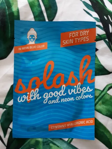 Action Splash with Good Vibes and Neon Colors for Dry Skin Types (Maseczka neonowa z kwasem hialuronowym na twarz)