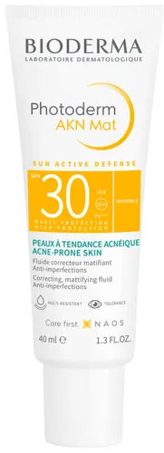 Bioderma Photoderm AKN Mat Krem do skóry z tendencją do przebarwień SPF 30+ - 1