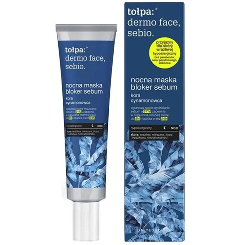 Tołpa Dermo Face, Sebio, Nocna maska `Bloker sebum` (stara wersja)