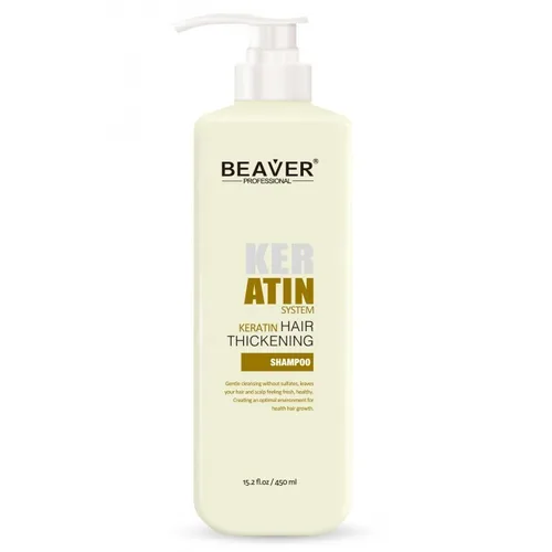 Beaver Professional Keratin System Shampoo (Kreatynowy szampon zagęszczający)
