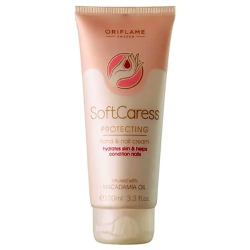 Oriflame Soft Caress,  Protecting Hand & Nail Cream (Ochronny krem do rąk i paznokci)