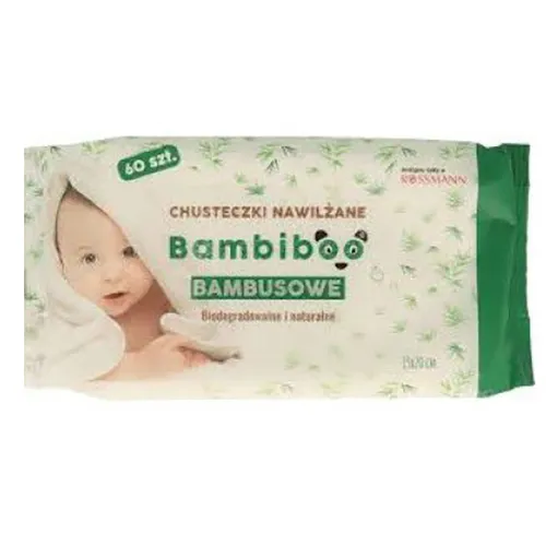 Bambiboo Chusteczki bambusowe nawilżane biodegradowalne