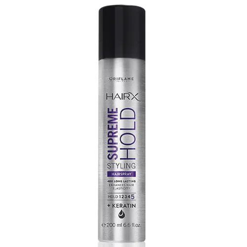 Oriflame HairX, Supreme Hold Styling Hair Spray (Lakier do włosów)