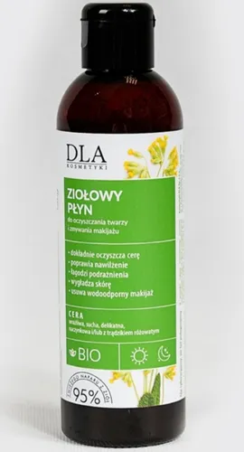 Kosmetyki DLA Ziołowy płyn do oczyszczania twarzy i zmywania makijażu