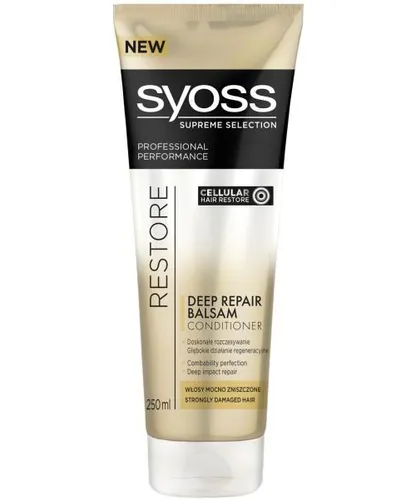 Syoss Supreme Selection, Restore, Deep Repair Balsam (Odżywka do włosów mocno i bardzo mocno zniszczonych)