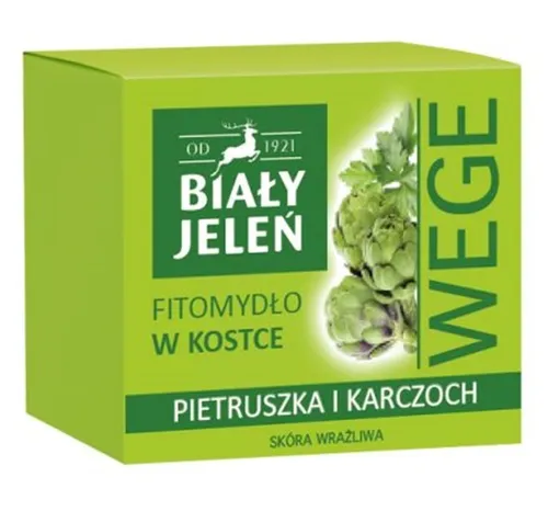 Biały Jeleń Wege, Fitomydło w kostce `Pietruszka i karczoch`