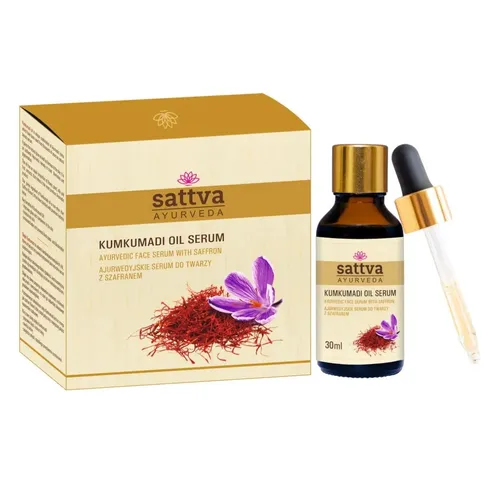 Sattva Ayurveda Kumkumadi Oil serum, Ayurvedic Face Serum With Saffron (Ajurwedyjskie serum do twarzy z szafranem)