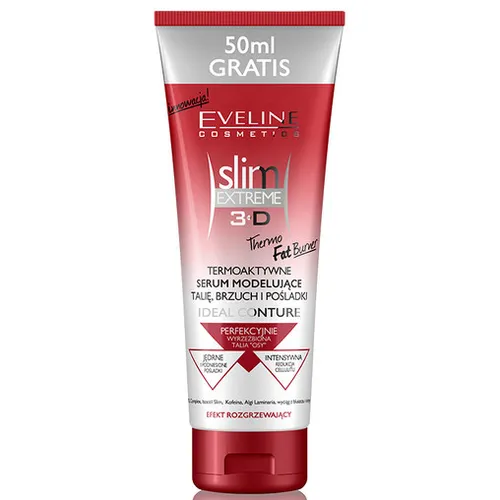 Eveline Cosmetics Slim Extreme 3D, Termoaktywne serum modelujące talię, brzuch i pośladki