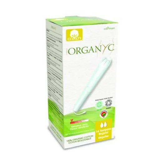 Organyc Tampony higieniczne z bawełny organicznej z aplikatorem `Regular `