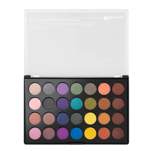 BH Cosmetics PRO, Foil Eyes, 28 Color Eyeshadow Palette (Paleta 28 foliowych cieni do powiek)
