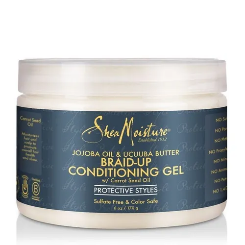 Shea Moisture Jojoba Oil & Ucuuba Butter, Braid Up Conditioning Gel (Żel odżywiający)
