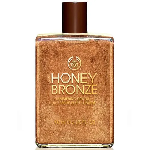 The Body Shop Honey Bronze, Shimmering Dry Oil (Rozświetlająco-brązujący suchy olejek do ciała)
