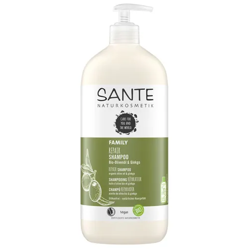 Sante Naturkosmetik Family, Repair Shampoo Bio-Ginkgo & Olive (Szampon regenerujący) - 3