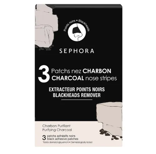 Sephora Collection, Charcoal Nose Stripes (Plastry na nos z węglem)
