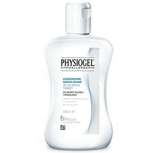 Physiogel Hypoallergenic, Codzienne Nawilżanie, Żel do mycia twarzy do skóry suchej i wrażliwej