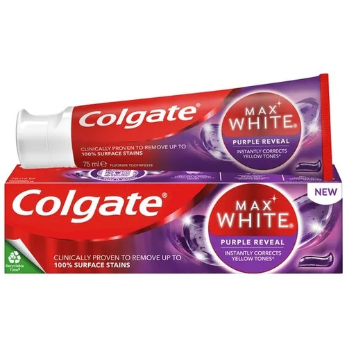 Colgate Max White Purple Reveal Fluoride Toothpaste (Wybielająca pasta do zębów)